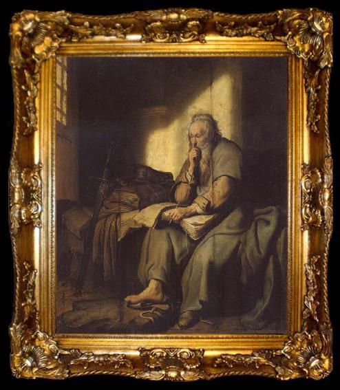 framed  REMBRANDT Harmenszoon van Rijn The Apostle Paul in Prison, ta009-2
